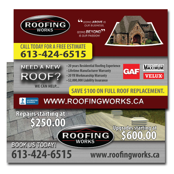 Roofing Works Postcards